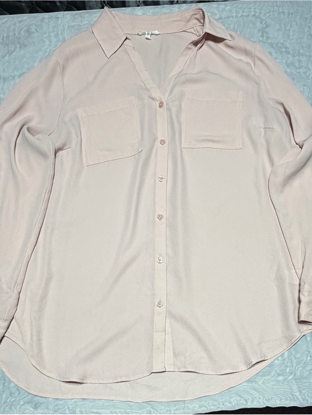 Maurices Pale Pink Women's Button-Down Shirt